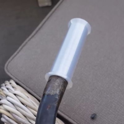 The CC3D 72D TPU filament used to print a bicycle's handlebar. (Credit: My Tech Fun, YouTube)