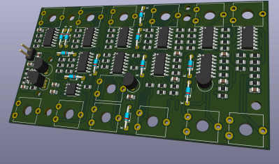 Rendering of a PCB